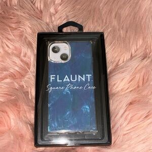 Flaunt Blue Mother of Pearl Phone Case for iPhone 14